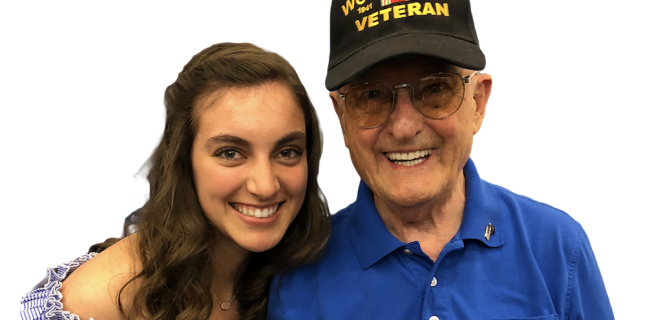 WWII Vet and granddaughter
